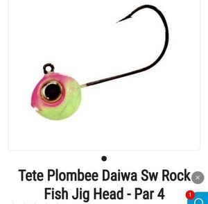 Hooks Daiwa TP Rock Fish Jig Head