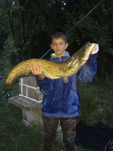 Wels caught by Black Pike
