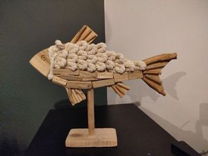 Poisson en bois 