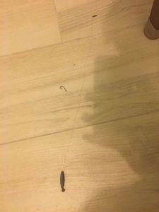 Montatura drop shot con nodo sabiki e piombo a perdere