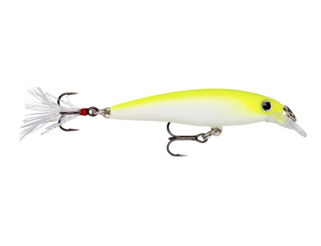 Lures Rapala X-RAP XR10 SILVER FLUORESCENT CHARTREUSE UV