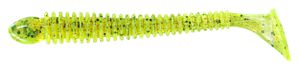 FLEX BEAT SHAD 10 CM CHARTREUSE PEPPER RED