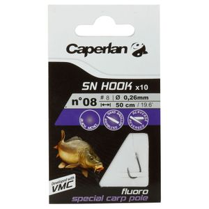 Hooks Caperlan SN HOOK FLUORO CARP POLE 10