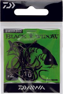Hooks Daiwa HAMEÇON BLACK WIDOW CARPE TYPEB N° 2 BWHKB02