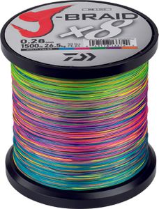 Lines Daiwa J BRAID X 8 42/100 1500 M MULTICOLORE
