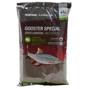 Baits & Additives Caperlan GOOSTER SPECIAL GROS GARDON NOIR 1KG