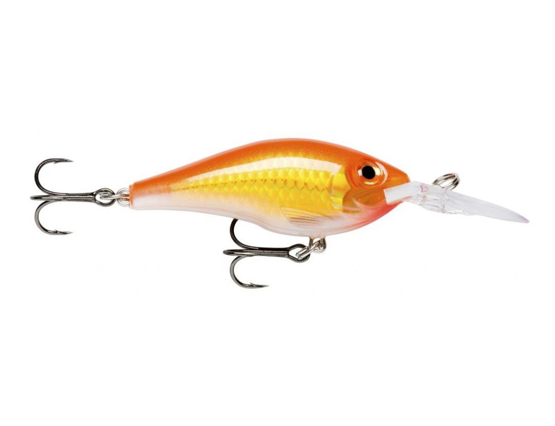 Lures Rapala MAXRAP FAT SHAD MXRFS05 FLAKE GOLD FLUORESCENT RED
