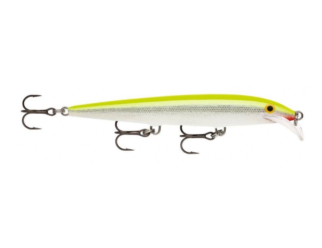 Rapala SCATTER RAP MINNOW SCRM11 SILVER FLUORESCENT CHARTREUSE