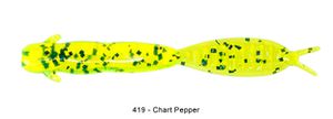 Lures Reins JÉ WORM MAXI 3.5" 419 - CHARTREUSE PEPPER
