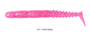 Leurres Reins FAT ROCKVIBE SHAD 5" EXTRA SOFT 317 - PINK SILVER