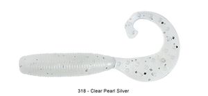Lures Reins FAT G-TAIL GRUB 3" 318 - PEARL SILVER