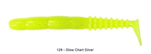 FAT ROCKVIBE SHAD 5" 129 - GLOW CHARTREUSE SILVER