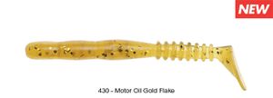 ROCKVIBE SHAD 3" 430 - MOTOR OIL GOLD FLAKE