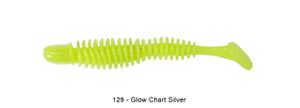 Lures Reins BUBBLING SHAD 3" 129 - GLOW CHARTREUSE SILVER