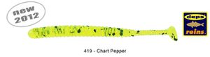 Lures Reins AJI ADDER SHAD 2" 419 - CHARTREUSE PEPPER