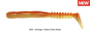 ROCKVIBE SHAD 3,5" B76 - ORANGE GLOW CHART SILVER