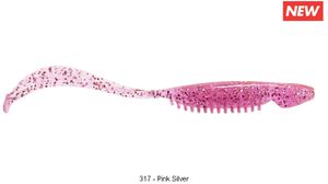 CURLY SHAD 3,5" 317 - PINK SILVER
