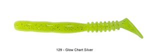 Lures Reins ROCKVIBE SHAD 3" 129 - GLOW CHARTREUSE SILVER