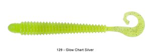 Lures Reins G-TAIL SATURN 4" 129 - GLOW CHARTREUSE SILVER