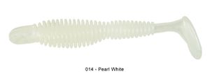 FAT BUBBLING SHAD 4" 014 - PEARL WHITE