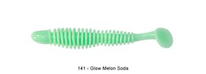 Lures Reins BUBBLING SHAD 3" 141 - GLOW MELON SODA