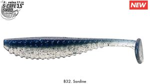 S-CAPE SHAD 3,5" B32 - SARDINE