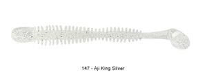 Lures Reins BUBBLING SHAD 4" 147 - AJI KING SILVER