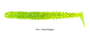 FAT ROCKVIBE SHAD 5" EXTRA SOFT 419 - CHARTREUSE PEPPER