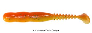 Lures Reins ROCKVIBE SHAD 3,5" 308 - MARBLE CHART ORANGE
