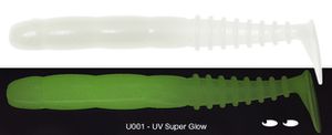 Lures Reins FAT ROCKVIBE SHAD 5" UV001 - UV SUPER GLOW
