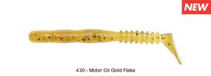 ROCKVIBE SHAD 2" 430 - MOTOR OIL GOLD FLAKE