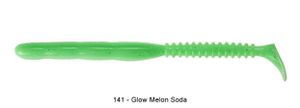 Lures Reins ROCKVIBE SHAD 4" 141 - GLOW MELON SODA
