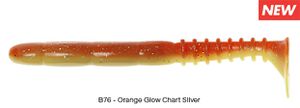 Lures Reins FAT ROCKVIBE SHAD 6,5" B76 - ORANGE GLOW CHART SILVER