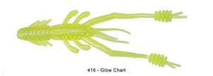 Lures Reins RING SHRIMP 3" 416 - GLOW CHARTREUSE