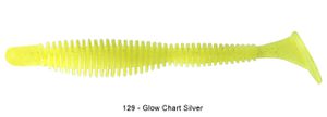 FAT BUBBLING SHAD 6" 129 - GLOW CHARTREUSE SILVER