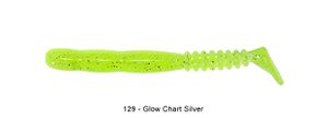 ROCKVIBE SHAD 2" 129 - GLOW CHARTREUSE SILVER