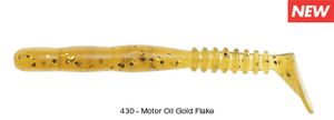 Leurres Reins ROCKVIBE SHAD 3,5" 430 - MOTOR OIL GOLD FLAKE
