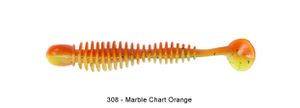 BUBBLING SHAD 3" 308 - MARBLE CHART ORANGE