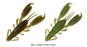 Lures Reins RING CRAW 3" B08 - GREEN PUMPKIN CHARTREUSE