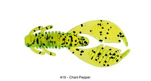 Lures Reins AX CRAW MINI 2" 419 - CHARTREUSE PEPPER