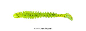 BUBBLING SHAD 3" 419 - CHARTREUSE PEPPER