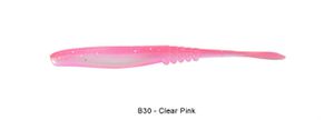 FLAT JERK 4" B30 - CLEAR PINK