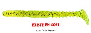 Lures Reins FAT ROCKVIBE SHAD 6,5" 419 - CHARTREUSE PEPPER
