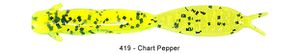 Lures Reins JÉ WORM 2.4" 419 - CHARTREUSE PEPPER