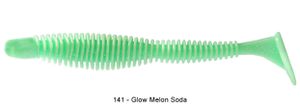 Lures Reins FAT BUBBLING SHAD 6" 141 - GLOW MELON SODA