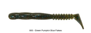 ROCKVIBE SHAD 3" 005 - GREEN PUMPKIN BLUE FLAKES