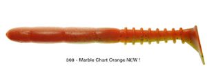 Lures Reins FAT ROCKVIBE SHAD 6,5" 308 - MARBLE CHART ORANGE