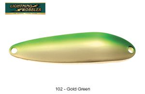 Lures Tiemco LIGHTNING WOBBLER 5 G 102 - GOLD GREEN
