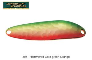 Lures Tiemco LIGHTNING WOBBLER 14 G 305 - HAMMERED GOLD GREEN ORANGE