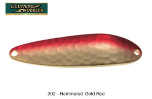 Lures Tiemco LIGHTNING WOBBLER 14 G 302 - HAMMERED GOLD RED